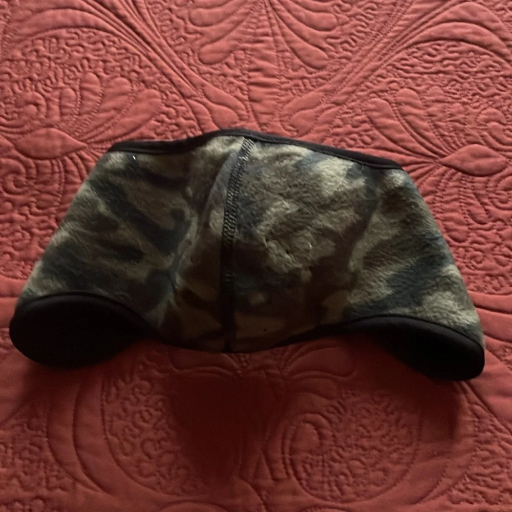 2 “gaitors” - camo & grey - NEVER USED